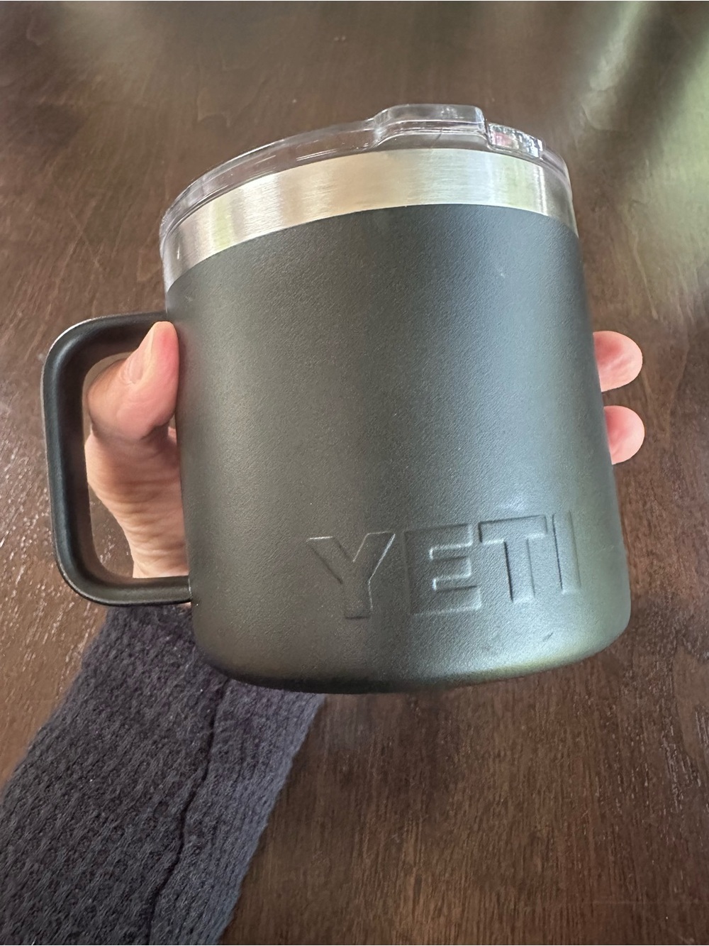 Yeti Black Travel Mug 14 oz Rambler with lid
